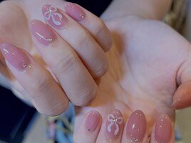 ちゅるちゅるリボンネイル