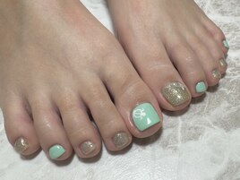 フット夏ネイル