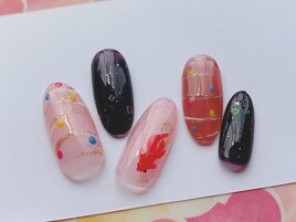 お祭りネイル