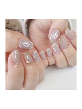 ビューティービースト フォー ネイルアンドアイラッシュ 松浜店(beauty:beast)/デイジーフラワーネイル