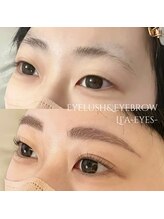 リアアイズ(Li'a eyes)/美眉スタイリング+まつげパーマ