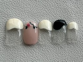 バラを指先に