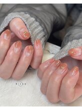 イノン ネイル(inon nail)/コーラルニュアンス♪