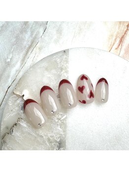 エトワールビューティー(ETOILE BEAUTY)/ハートネイル/フレンチネイル