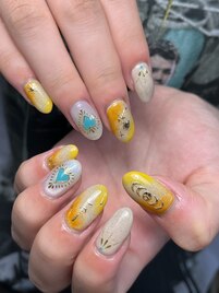 【ボタニカル風】summer nail☆