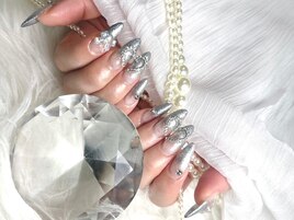 ハート リボンパーツ