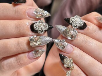 Nail Salon KURELLY 津市久居 -ネイルサロンクレリー- 持ち込みネイル/長さ出しの写真/《カラー600色以上×豊富なパーツ》お好みデザインが見つかる◆持ち込み大歓迎◎韓国/ワンホン/Y2Kネイル