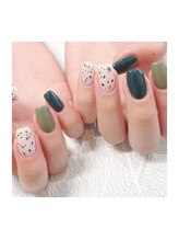 ビューティービースト フォー ネイルアンドアイラッシュ 松浜店(beauty:beast)/ダルメシアンネイル