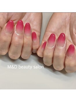 マゼンタピンクのグラデーション