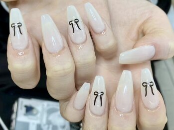 ウサギネイル 新大久保店(usagi nail)/リボンネイル