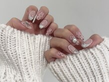 トリッカバルコニー ハヤマ(tricca Balcony Hayama)/ガラスフレンチ×ガーリーネイル