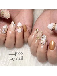 Summer!! シェルnail