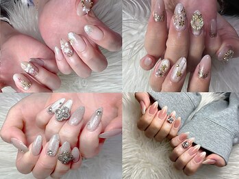 ネイルサロン アール(NAIL SALON R)の写真/≪思わず目が止まる指先へ≫豊富なカラー・パーツご用意★あなたの要望に合わせた最高級Nailご提案します♪
