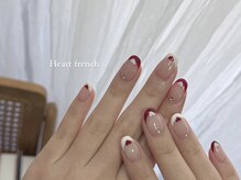 リン 恵比寿(RiN.)/ハートフレンチネイルakane