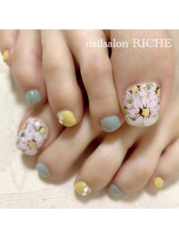 フラワーアートネイル！