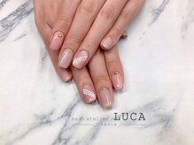 ネイルアトリエルカ(nail atelier LUCA)/W-538 大人可愛いバレンタイン