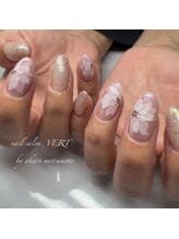ヴェール(VERT)/フラワーネイル/ピンクネイル
