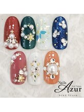 ネイルズアジュール アピタ新潟西店(Nailz Azur)/冬限定アート第一弾※880円Ver.