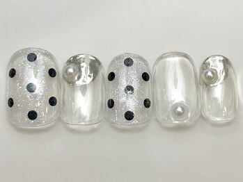 ネイルメゾン 天神店(NAIL MAISON)/ドットシルバークリア¥4550