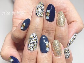 ブルーツイードnail☆