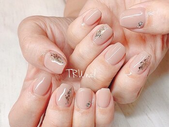 トゥルーネイル アンド アイ 銀座店(TRU NAIL & EYE)/うるうるベージュカラー★