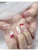 マミーフルール(Mamie fleur)/マグネットネイル/シンプル