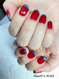 フラッシュ/フレンチ/レッド