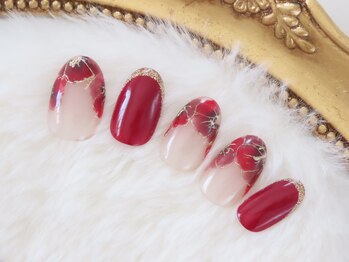 レジュー 橋本 姪浜(REJUU)/色っぽフラワーネイル