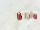 ニュアンスネイル/金箔ネイル