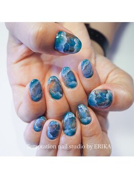 テンプテーション ネイル スタジオ(Temptation nail studio)/天然石ネイル 3
