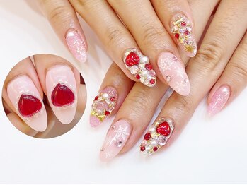 ネイルコレクション ベビーピンク(Baby Pink)/長さ出しジェル放題★雪の結晶