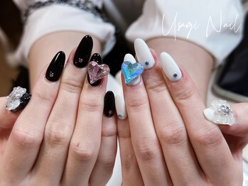ウサギネイル 新大久保店(usagi nail)/マグネットフレンチ秋可愛い
