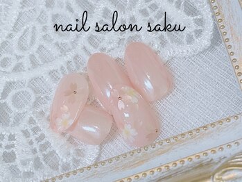 サク(saku)/3月の定額デザイン/桜