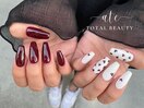ハート×アシメネイル