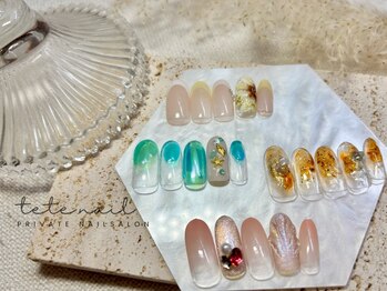 テテネイル(tete.nail)の写真/歴20年ベテラン施術者が丁寧なカウンセリング×高技術であなたの理想のネイルを実現♪ネイル初めて大歓迎！