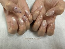 ダイナ ムーン(Dyna moon.)/押し花＋マグネットネイル