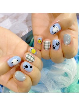 プリズムネイル(Prism Nail)/ポチャッコ風
