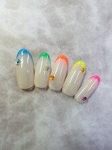 ネイルサロン ネイルクク(Nail KUKU)/細フレンチ