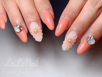 ぷっくりお花ネイル