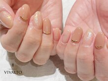 ワールド ビューティ ヴィヴァルト 宝塚店(WORLD BEAUTY VIVALTO)/秋ネイル/オーロラフィルム