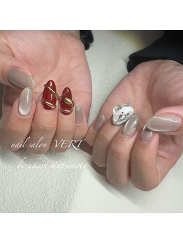 干支ネイル/ヘビネイル/巳年