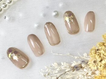 プティリボン 武蔵小金井店(PetitRibbon)/SimpleArt ピンクベージュ