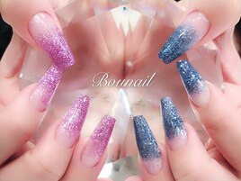 スカルプ　ラメグラデーション