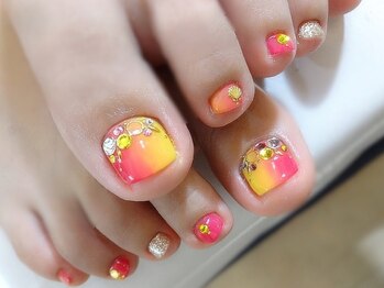 アミュリー ネイル アトリエ(Amury nail atelier)/フット 大人 エスニック