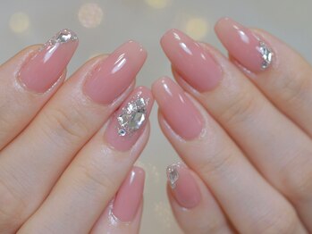 幻之花ネイル/マオジェル ビジュー デザイン