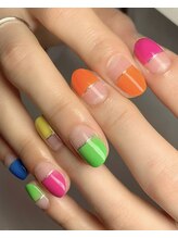 キャプラスネイル プリマ/カラフルフレンチネイル