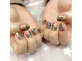 プリズムネイル(Prism Nail)/10本アートなマット仕上げ