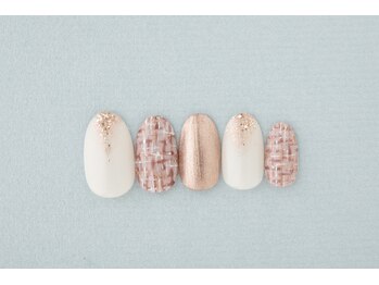 エムスラッシュ フィール 東戸塚店(M.SLASH)/ガーリーツイードネイル