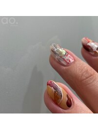 オレンジネイル