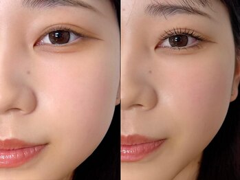 アグラバー(agrabah)の写真/【他店との違いを実感】エクステと気づかれないフラットラッシュの装着でまつげパーマのような仕上がりに